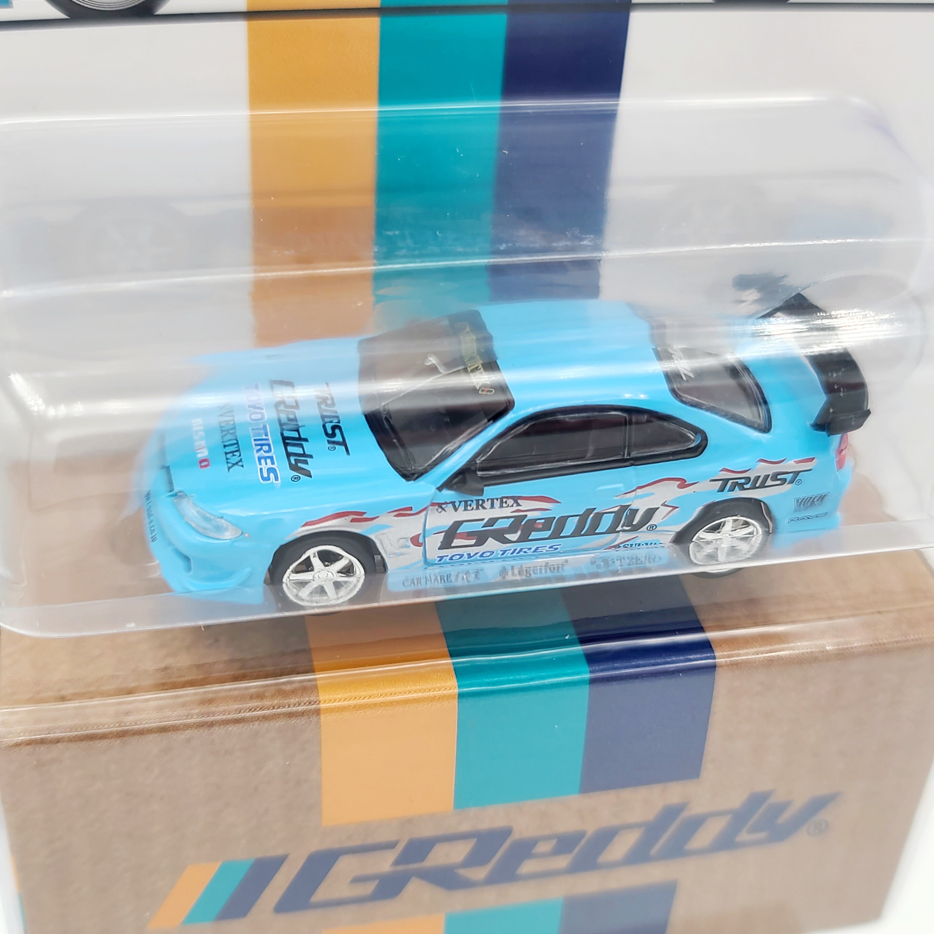 Tarmac Works Vertex Nissan Silvia S15 - 1:64 scale, GReddy (2024 MiJo Exclusives - Limited Edition)